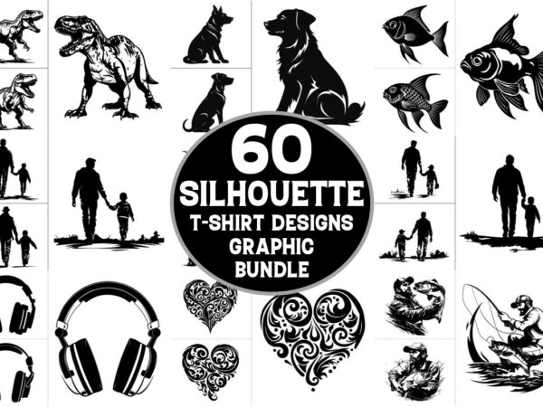 Silhouette craft t-shirt graphic bundle