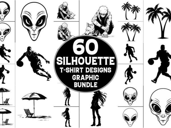 Silhouette craft t-shirt graphic bundle