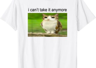 Silly Owl Cat Meme I Can’t Take it Anymore T-Shirt