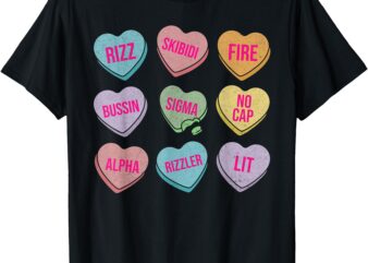 Skibidi Funny Valentine’s Day Rizz Toddler Kids Boys Rizzler T-Shirt