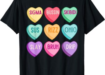 Skibidi Valentine’s Day – Funny Boy Valentines Rizz, No Cap T-Shirt