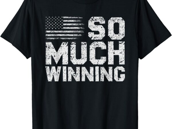 So much winning vintage us flag t-shirt