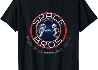 Space Bros Astronaut Alien Friendship T-Shirt