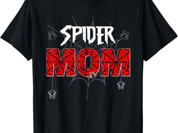 Spider mom and dad of the birthday boy family party decor t-shirt