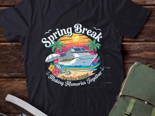 Spring break cruise 2025 making memories together pa90 t shirt template vector