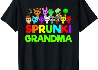 Sprunki Grandma Birthday Sprunki Family Party Decorations T-Shirt