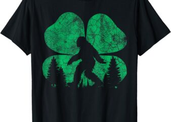 St Patricks Day Bigfoot Sasquatch Shirt Saint Paddys Irish T-Shirt