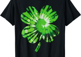 St Patricks Day Tie Dye Funny Cute Shamrock St Patrick’s Day T-Shirt