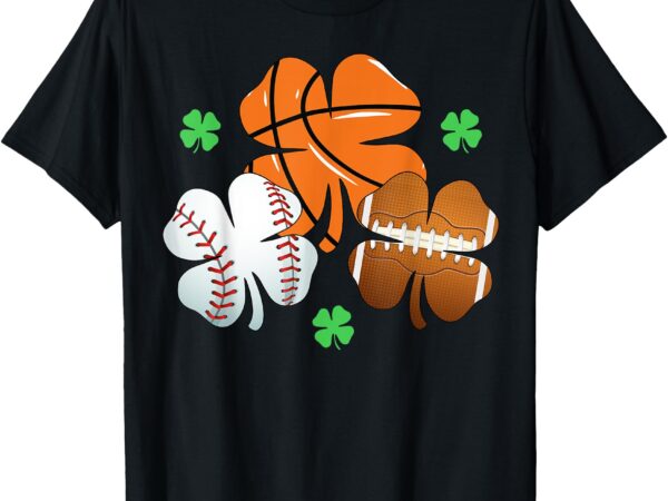 St patricks day shamrock basketball baseball irish boys men t-shirt