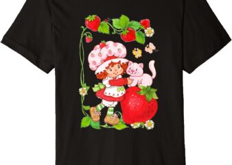 Strawberry Shortcake & Kitty Berry Picking Vintage Premium T-Shirt