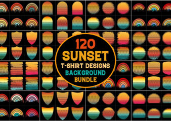 Sunset Grunge Background Bundle