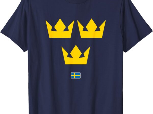 Sweden crown design 4 nations swedish pride 2025 t-shirt