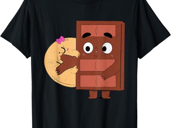 Sweet kisses choco and pancake valentines best couple t-shirt