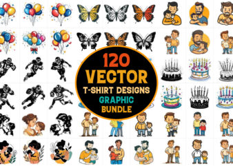 T-Shirt Design Vector Graphic Bundle