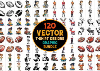 T-shirt design vector graphic bundle