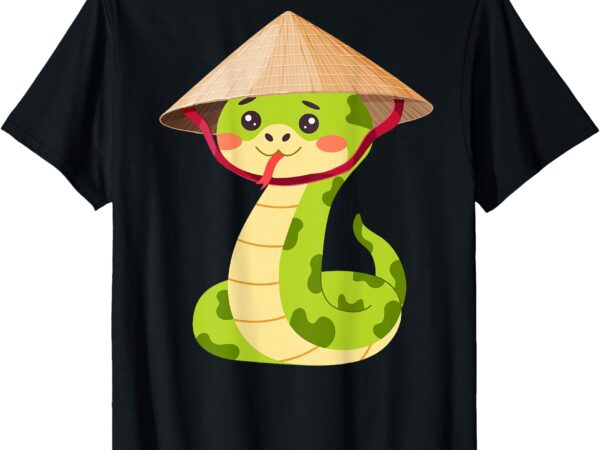 Tet viet nam new year of the snake lucky money art on back t-shirt