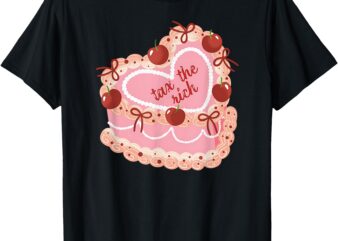 Tax the Rich AOC Retro Billionaire Broligarchy Cherry Cake T-Shirt