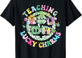 Teaching Lucky Charms Retro Teacher St Patricks Day T-Shirt