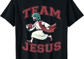 Team Jesus Football Lover Tee Christian Faith Bible Merch T-Shirt