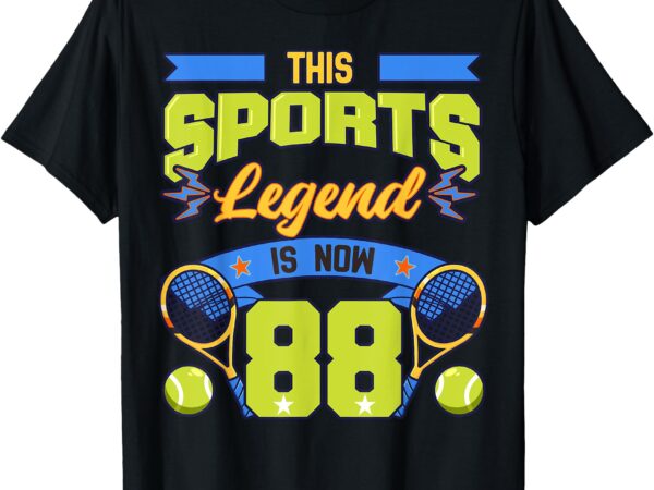 Tennis 88 birthday party sports legend player deuce love t-shirt