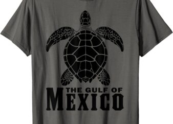 The Gulf of Mexico, Sea Turtle, Beach T-Shirt