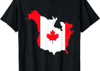 The USA Canada’s 11th Province Funny Canada Flag T-Shirt