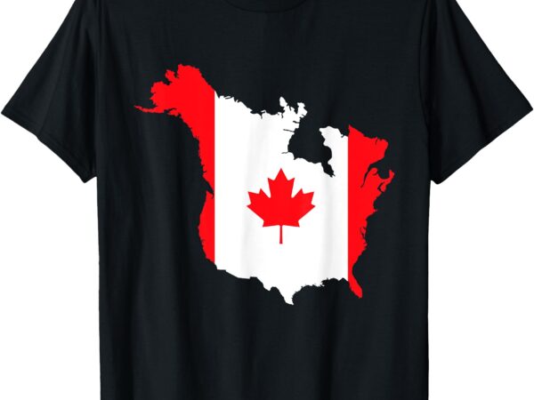 The usa canada’s 11th province funny canada flag t-shirt