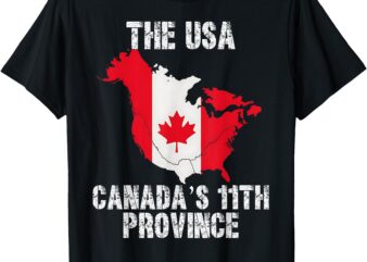 The USA Canada’s 11th Province Funny US-EH USEH T-Shirt