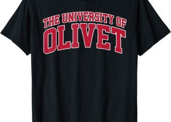 The University of Olivet Arch Vintage Design for Men Women T-Shirt