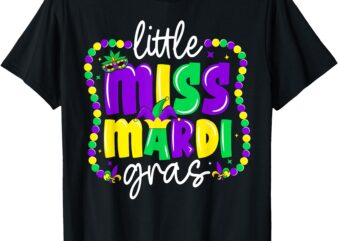 Toddler Mardi Gras Outfit Girls Mardi Gras Kids Little Miss T-Shirt