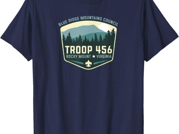 Troop 456 rocky mount logo class b t-shirt