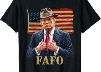 Trump FAFO F Around Find Out US Flag Vintage T-Shirt