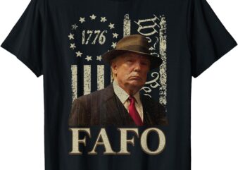 Trump Fafo, Funny Fafo Trump American Flag T-Shirt