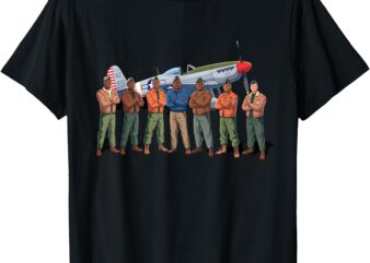 Tuskegee Red Tail Airmen Squadron_ 332nd Fighter Group T-Shirt