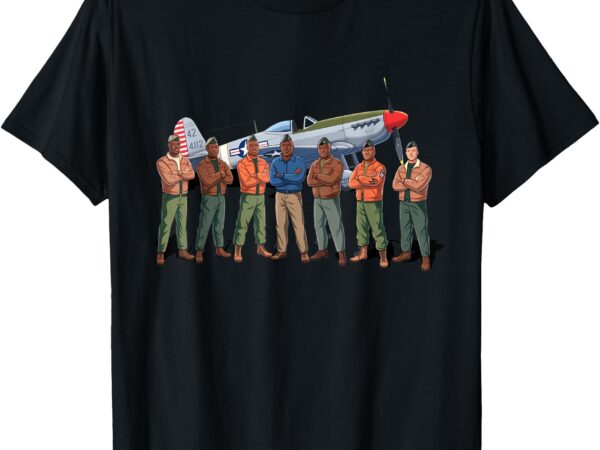 Tuskegee red tail airmen squadron_ 332nd fighter group t-shirt