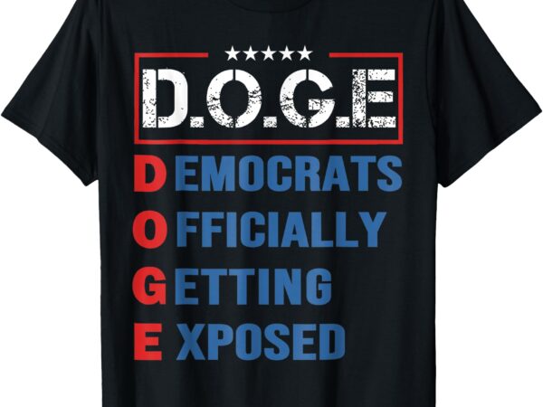 D.o.g.e doge department of government efficiency us t-shirt