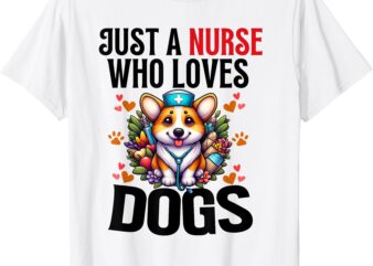 Unisex-Adults Nurse nursing dog lover T-Shirt