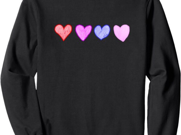 Valentines hearts rq sweatshirt