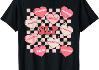 Valentine’s Day SLP Candy Heart Speech Therapy Sped Teachers T-Shirt