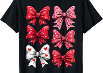 Valentine’s day Heart Coquette Bow T-Shirt