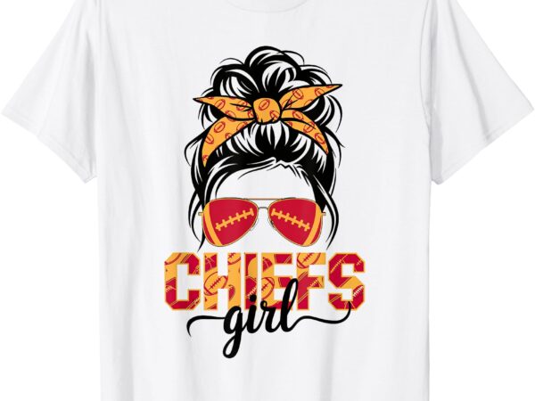 Vintage chief girl funny messy bun men women boy girl t-shirt