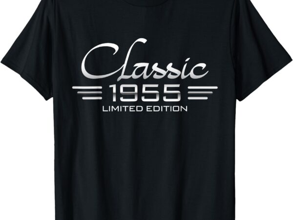 Vintage classic 1955 70th birthday men 80 years old bday t-shirt