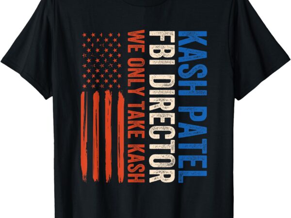 Vintage kash patel fbi director american flag t-shirt