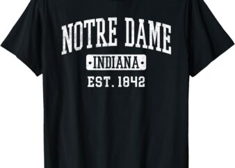 Vintage Notre Dame Family IN State Indiana Hometown T-Shirt