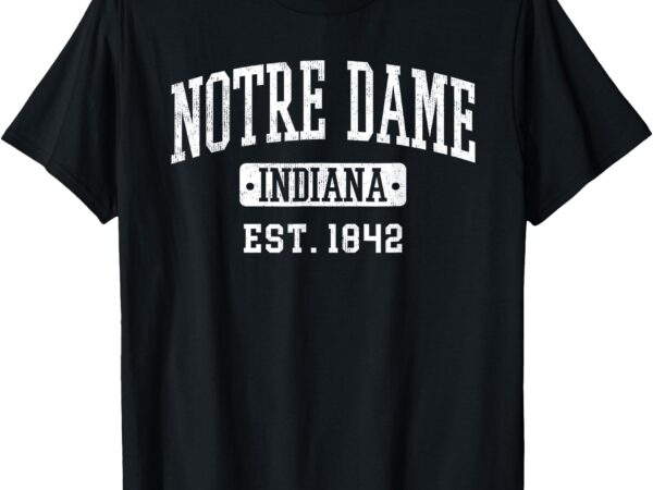 Vintage notre dame family in state indiana hometown t-shirt