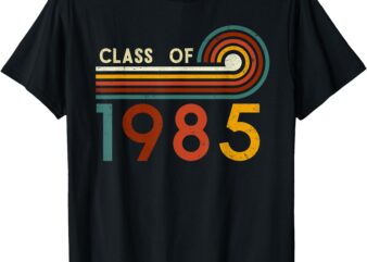 Vintage Retro Class of 1985 Reunion 40th Graduation Alumni T-Shirt