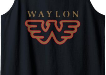 Waylon Jennings – Official Merchandise – Flying W Logo Tank Top