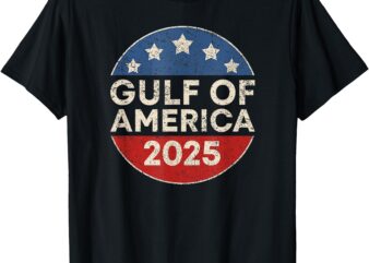 Welcome To America’s Gulf – Gulf of USA America Retro Button T-Shirt