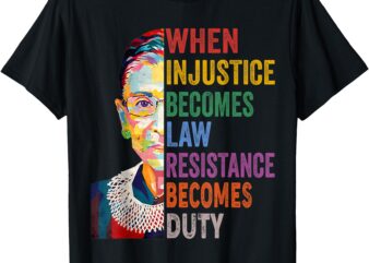 When Injustice Becomes Law Resistance Becomes Duty Women T-Shirt