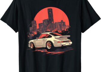 White 911 Supercar Exotic Sports Car Concept Guys Graphic T-Shirt